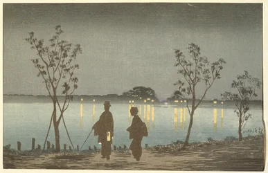Noche en el río Sumida