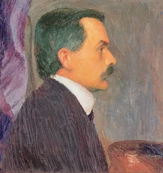Selbstportrait - Autorretrato ... (óleo sobre lienzo)