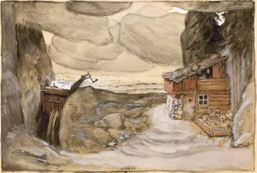 Diseño de Escenario para la Ópera Der Bergsee de Julius Bittner, 1910-1911