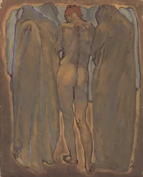Desnudo femenino (óleo sobre tabla)