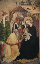 Adoración de los Reyes Magos, principios de la década de 1440 (óleo sobre tabla)