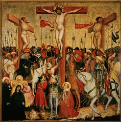 Crucifixión (pintura sobre madera)
