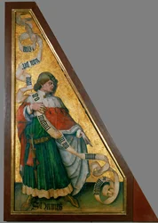 San Hermas de Filipópolis, obispo (óleo sobre madera)