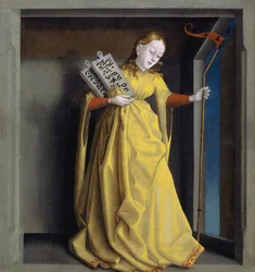 Sinagoga del retablo Heilspiegel, hacia 1435