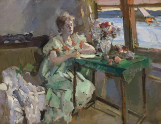 En la ventana, 1918