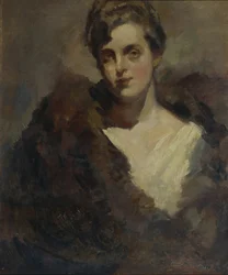Retrato de la cantante de ópera Vera Dorofeyeva