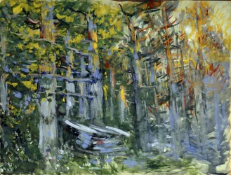 Proyecto de ambientación para la ópera ""La Leyenda de la Ciudad Invisible de Kitege y la Virgen Fevronia (La Leyenda de la Ciudad Invisible de Kitege y la Virgen Fevronia)"" de Nicolas (Nikolai) Rimski Korsakov (Rimski-Korsakov) (Rimsky Korsakov ) (Rimsky