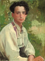 Retrato de Vladimir Aleksandrovich Somov, sobrino del artista