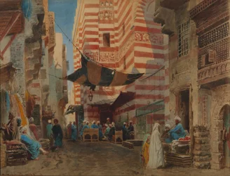 En la calle de El Cairo, 1873