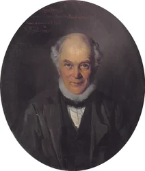 Retrato del pintor Yegor Ivanovich Makovsky 1802-1886, 1859