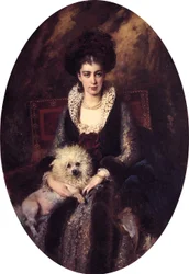 Maria Alekseevna Makovskaya por Konstantin Makovsky (1839-1915)