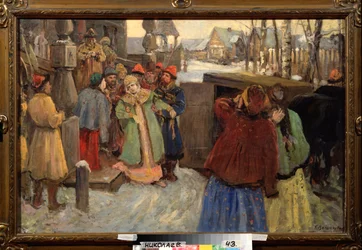 El arresto de la zarina Sofía (óleo sobre lienzo)