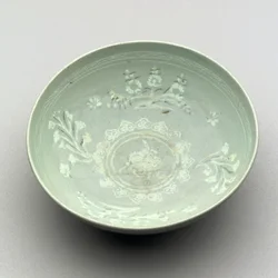 Cuenco con esmalte celadón, 1250-1350