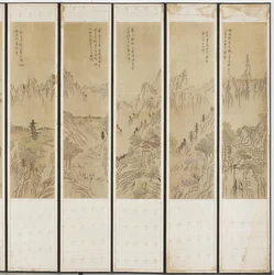Escenas de paisajes, dinastía Choson
