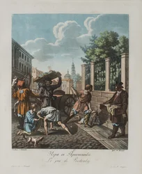 El juego de Pristenok, ca 1812