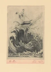 Ex libris de Andor Schäffer Ex libris Schäffer Andor (título sobre objeto)