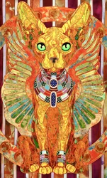 El gato místico egipcio