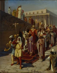 Procesión triunfal de Amán, 1875