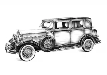 Boceto artístico de un automóvil n.º 12