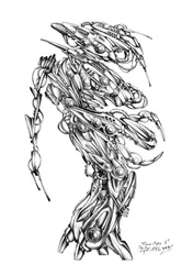 Criatura alienígena biomecánica