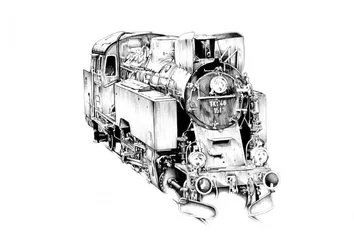 Locomotora de vapor clásica