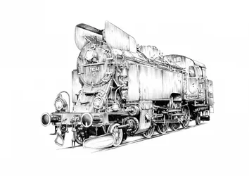 Locomotora de vapor clásica