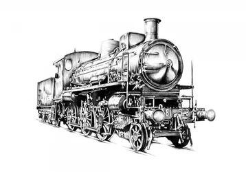 Locomotora de vapor clásica