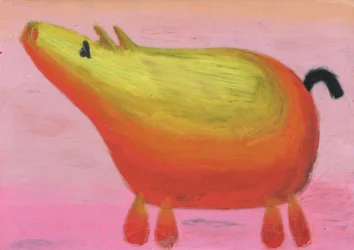 Cerdito colorido y divertido