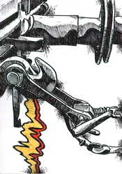 El alcance ardiente del Cyborg