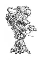 Mecha de ciencia ficción oscura