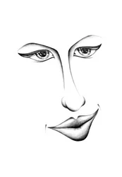 Una mirada y una sonrisa enigmáticas