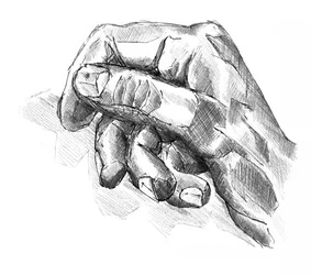 Boceto expresivo a mano alzada