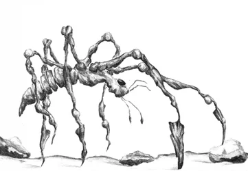 Boceto de una araña fantástica