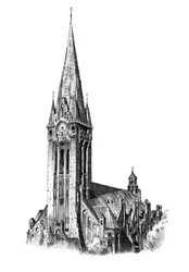 Aguja de una iglesia gótica