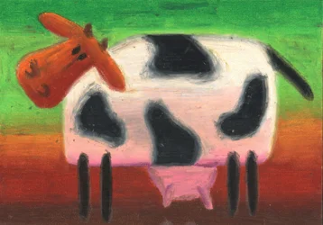 La vaca alegre y traviesa