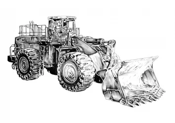 Cargadora industrial pesada
