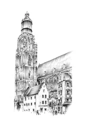 Torre de la iglesia de la ciudad histórica
