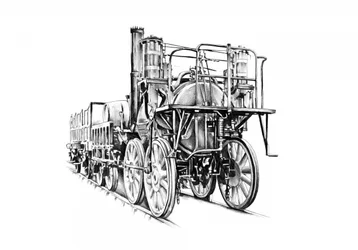 Locomotora de vapor histórica