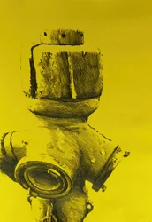 La emblemática boca de incendios amarilla