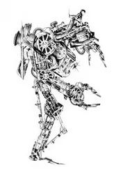 Robot mecánico del futuro