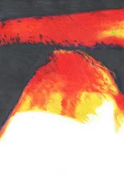 Resplandor de lava fundida