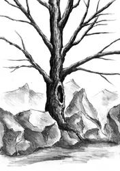 Árbol de la montaña mística