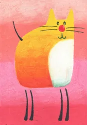 Boceto artístico de animales con lápices de aceite 26