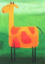 Jirafa juguetona del safari
