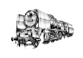 Potente locomotora de vapor