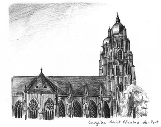 Boceto de la basílica de San Nicolás