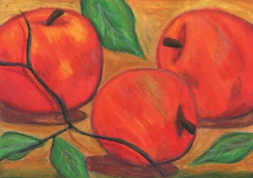 Manzanas de un rojo intenso