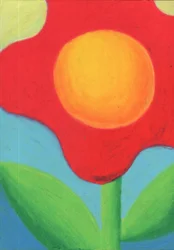 Flor de un rojo intenso