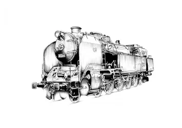 Locomotora de vapor de época
