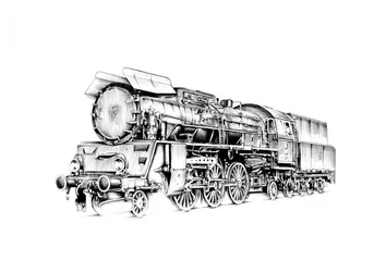 Locomotora de vapor de época